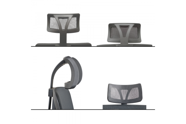 Fotel biurowy K25 WORKREST  CZARNY